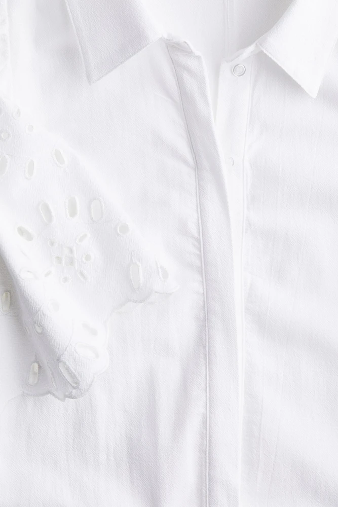 MAMA Robe chemisier en coton