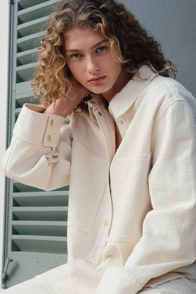 Chemise à enfiler en denim