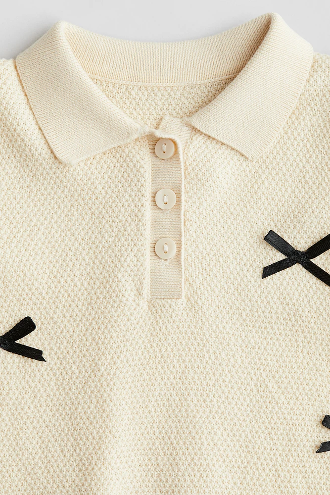 Robe en tricot texturé