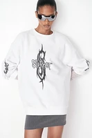 Oversized Printed Sweatshirt