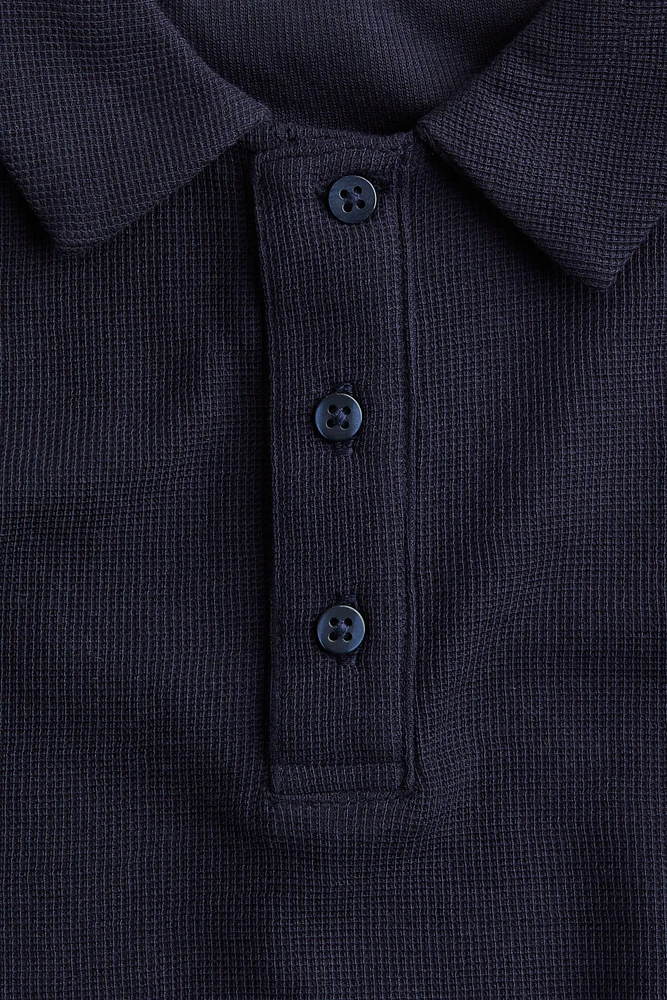 Long-Sleeved Polo Shirt