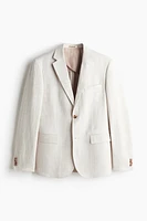 Regular-Fit Linen-Blend Jacket