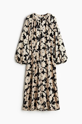 Balloon-sleeved Dress