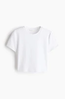Microfiber Cropped T-Shirt