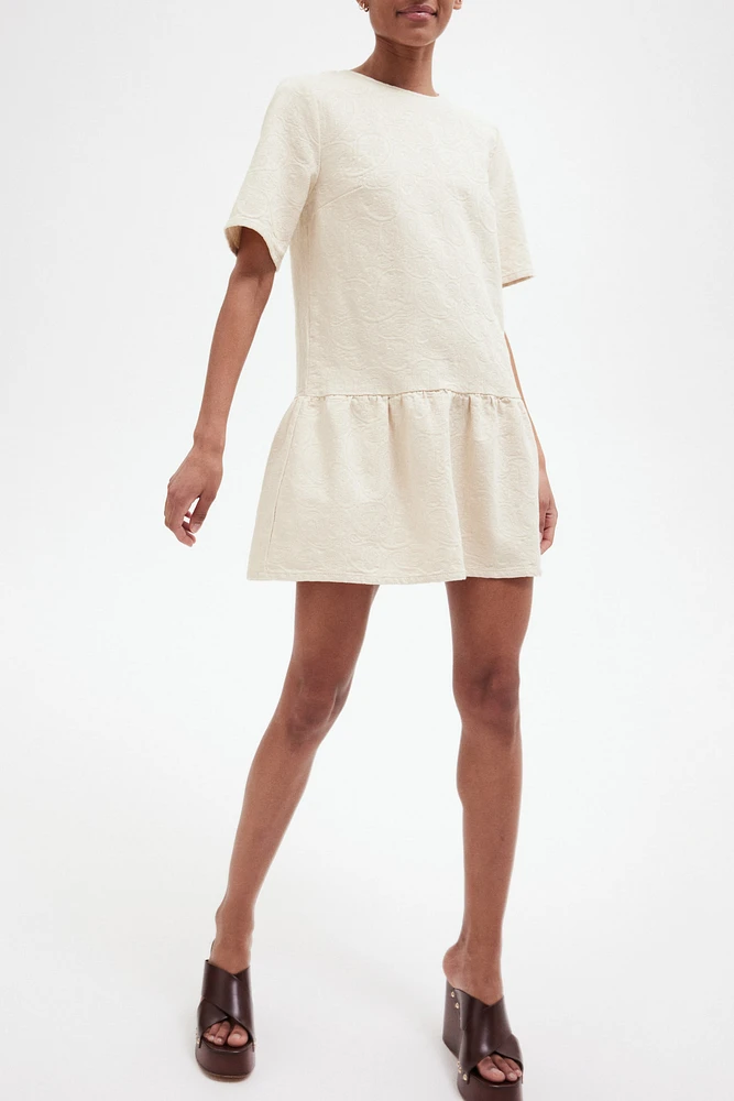Robe en denim avec détails à nouer