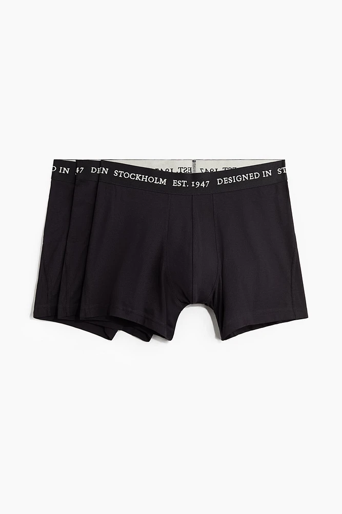 3-pack Mid-Length Boxer Briefs with Lycra®