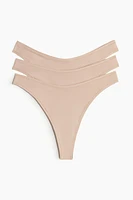 3-pack Microfiber Thong Briefs