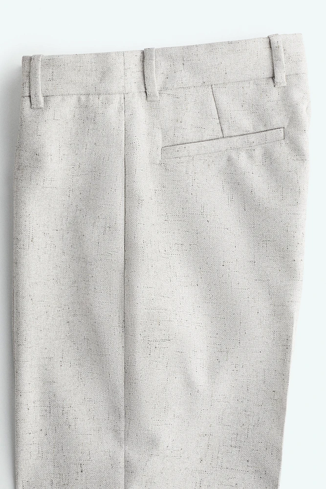 Flared Creased Pants