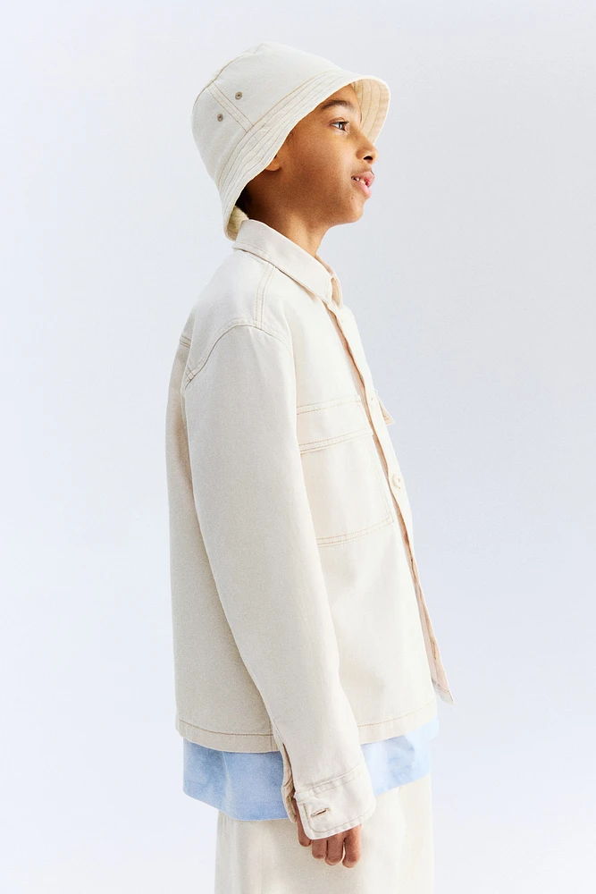 Loose-Fit Twill Overshirt