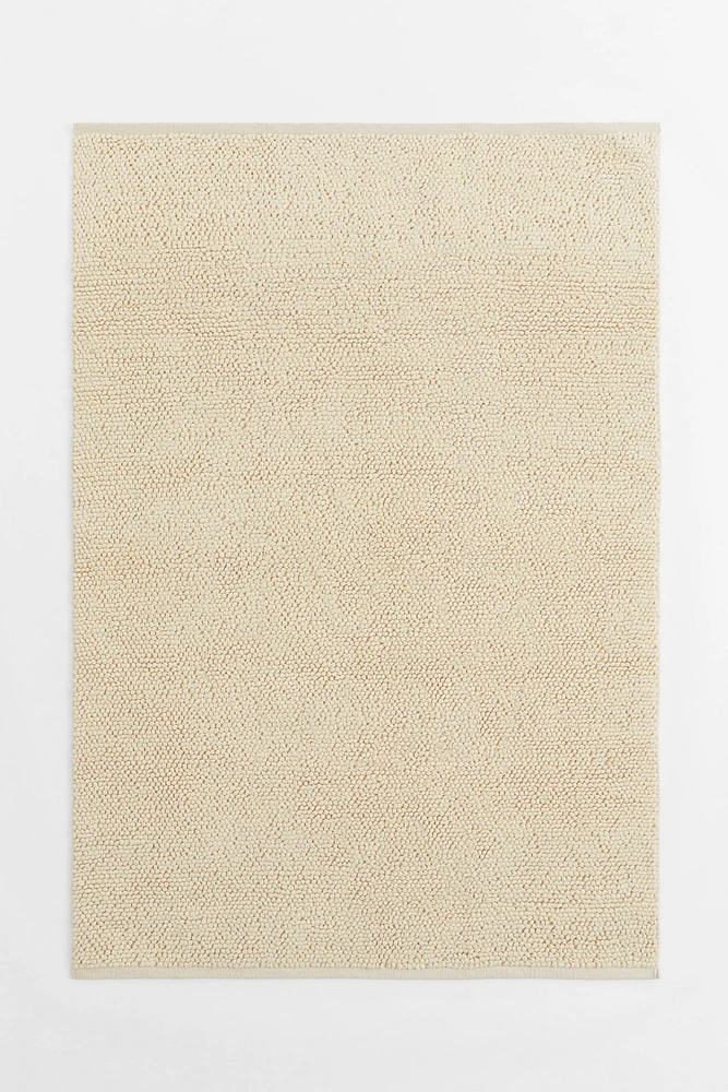 Textured-weave Wool-blend Rug