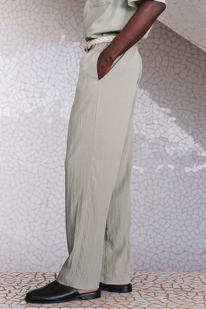 Relaxed-Fit Lyocell-Blend Pants