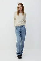 Chandail court en maille fine