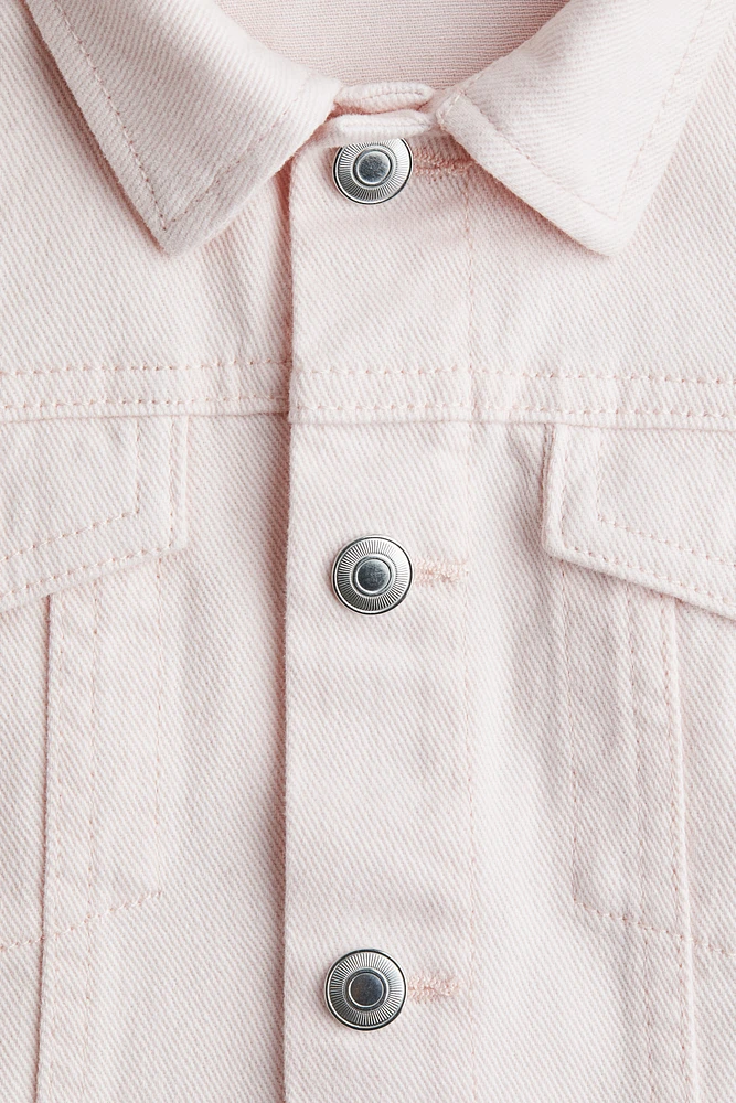 Cotton Twill Jacket with Printed Motif