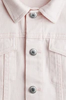 Cotton Twill Jacket with Printed Motif