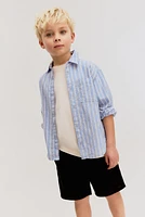 Linen-Blend Shorts