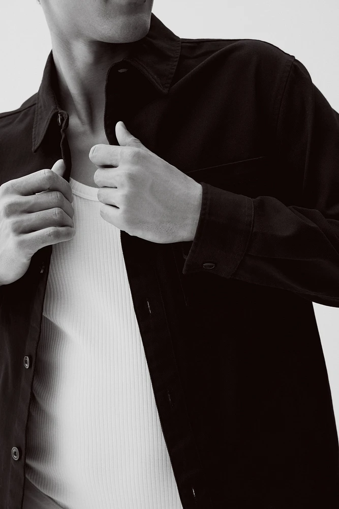 Regular-Fit Cotton Twill Overshirt
