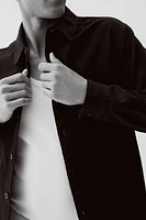 Regular-Fit Cotton Twill Overshirt