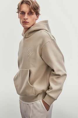 Loose-Fit Printed Hoodie