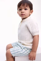 Linen-Blend Shorts