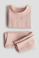 2-piece Pointelle Cotton Set