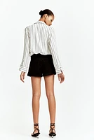 High-Waist Denim Shorts