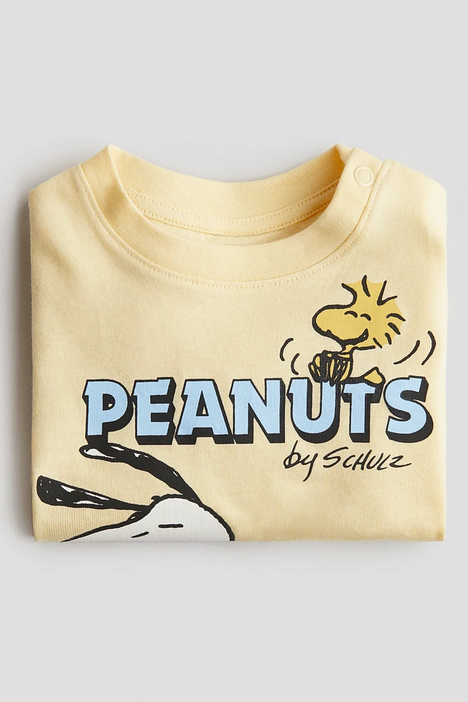 T-shirt en coton avec motif imprimé