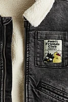 Teddy-Fleece-Lined Denim Jacket