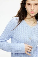 Cable-Knit Cardigan