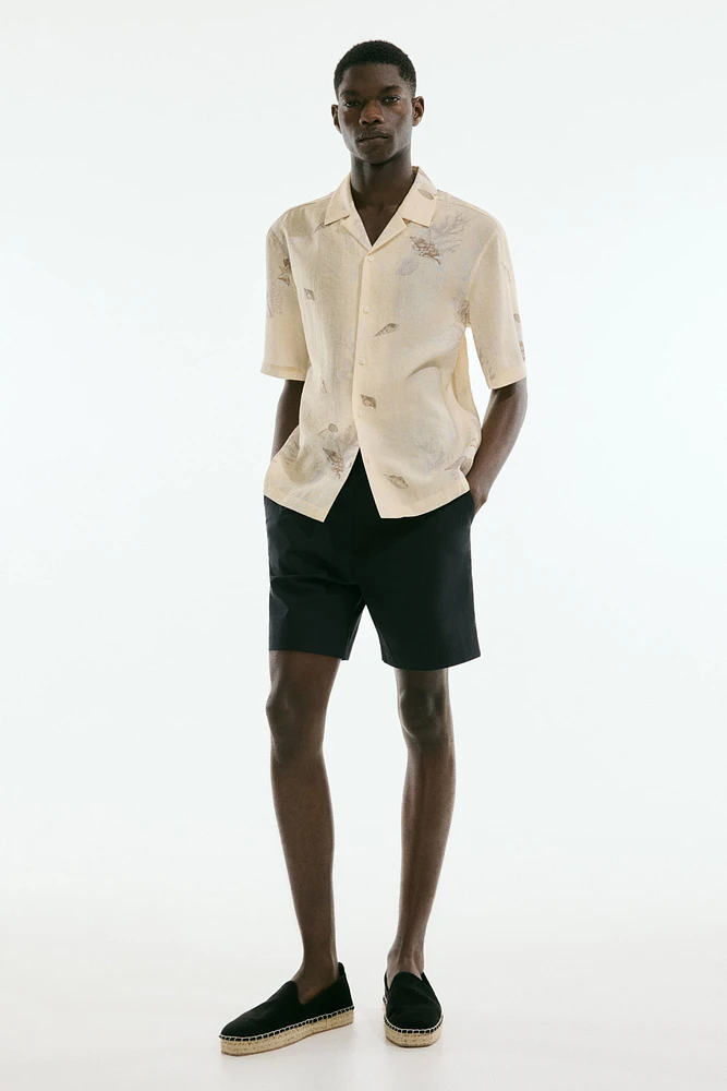 Relaxed-Fit Poplin Shorts