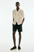 Relaxed-Fit Poplin Shorts