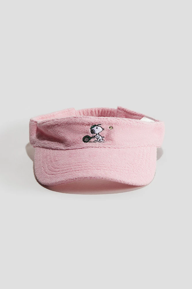 Terry Sun Visor with Motif
