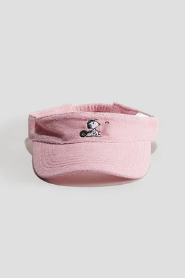 Terry Sun Visor with Motif