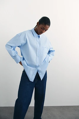 Loose-fit cotton shirt