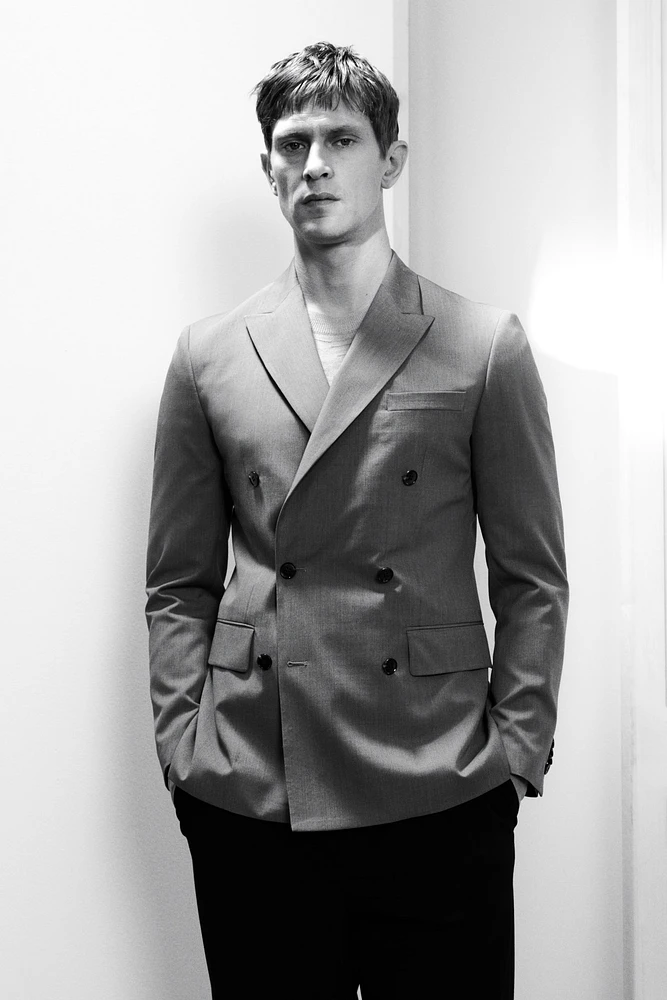 Regular-Fit Double-Breasted Jacket