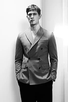 Regular-Fit Double-Breasted Jacket