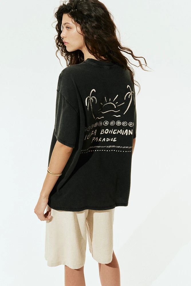 T-shirt grande taille avec motif