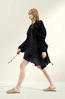 Crinkled Cotton Dress