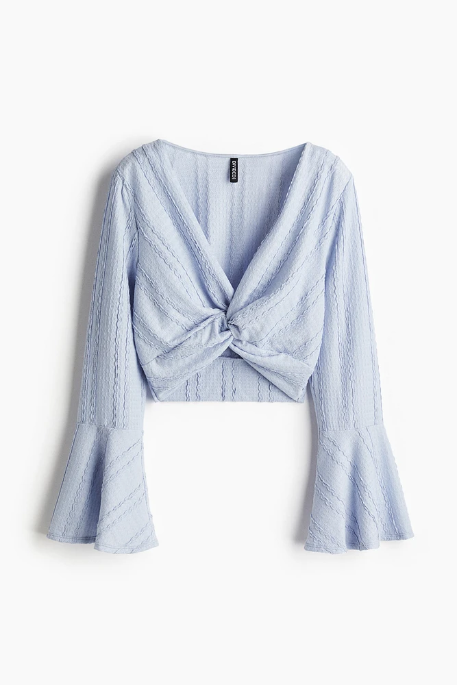 Twist-Detail Crop Top