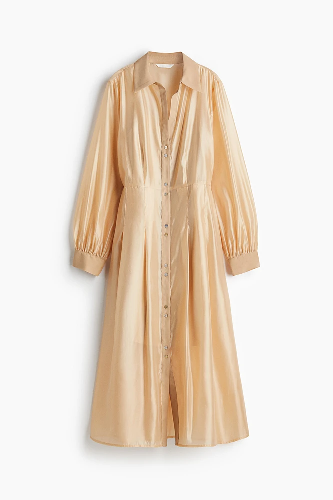 Shirt Dress with Tapered Waist