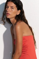 Padded-Cup Bandeau Swimsuit