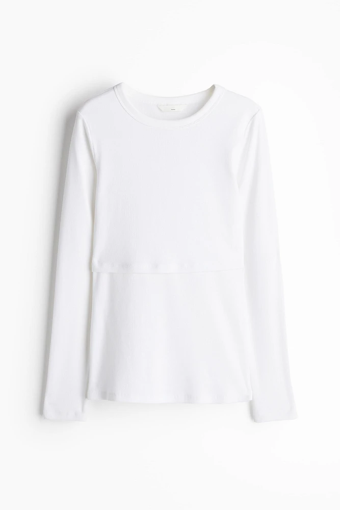 MAMA Ribbed Nursing Top
