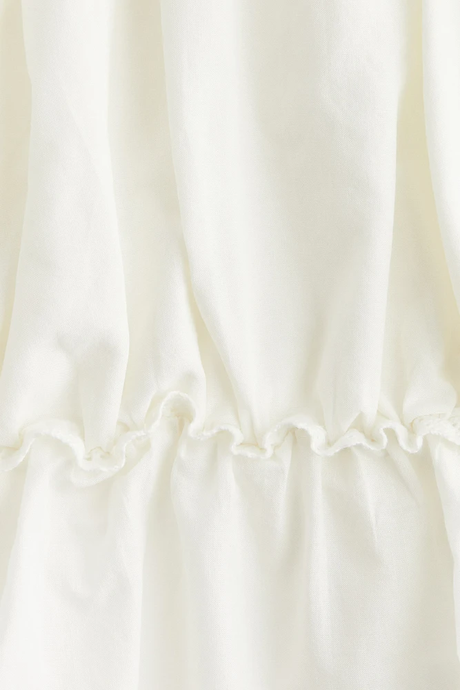 Gathered Peplum Top
