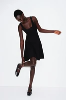 Dress with Flared Skirt