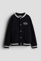 Motif-detail Baseball Jacket