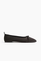 Bow-Detail Ballet Flats