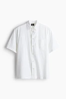 Regular Fit Linen-blend Shirt