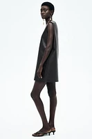 Braided-Detail Coated Dress