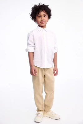 Loose-Fit Tapered Twill Chinos