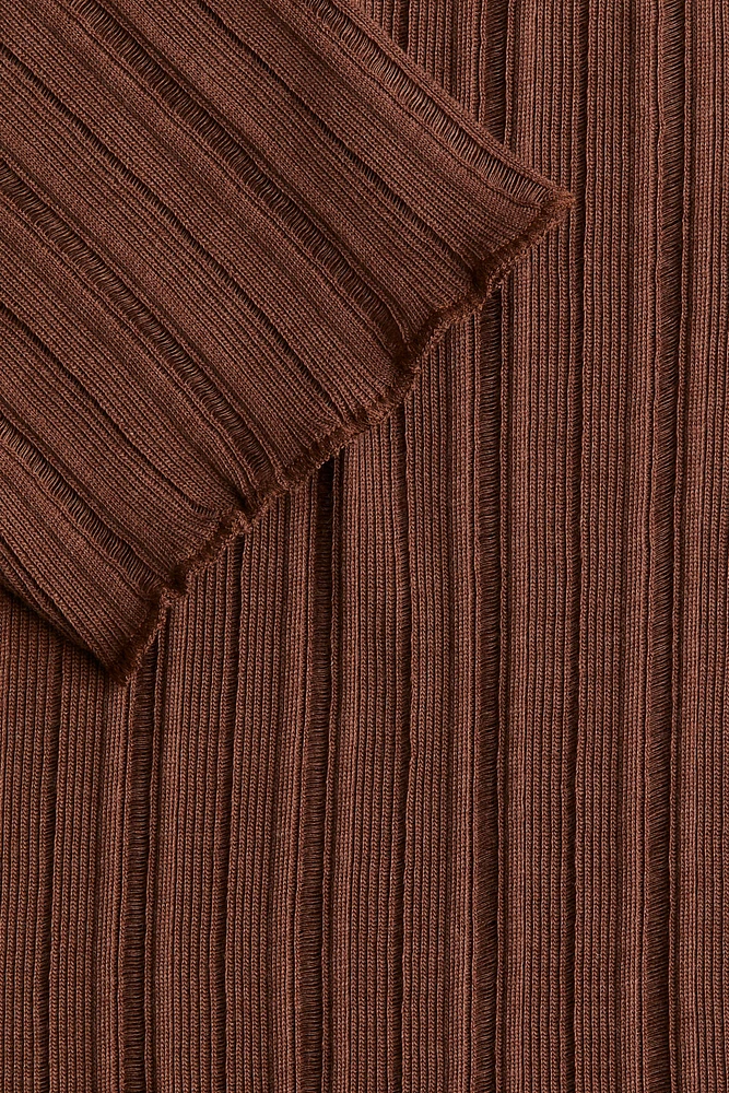 Haut en tricot côtelé