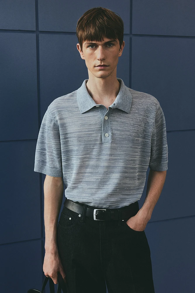 Regular Fit Fine-Knit Polo Shirt